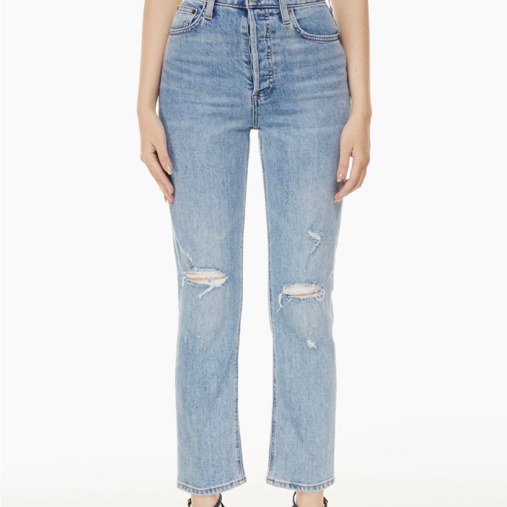 Denim Forum THE ARLO HIGH RISE STRAIGHT size 25